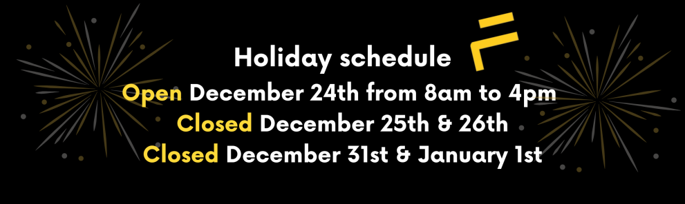 Holiday schedule 2024